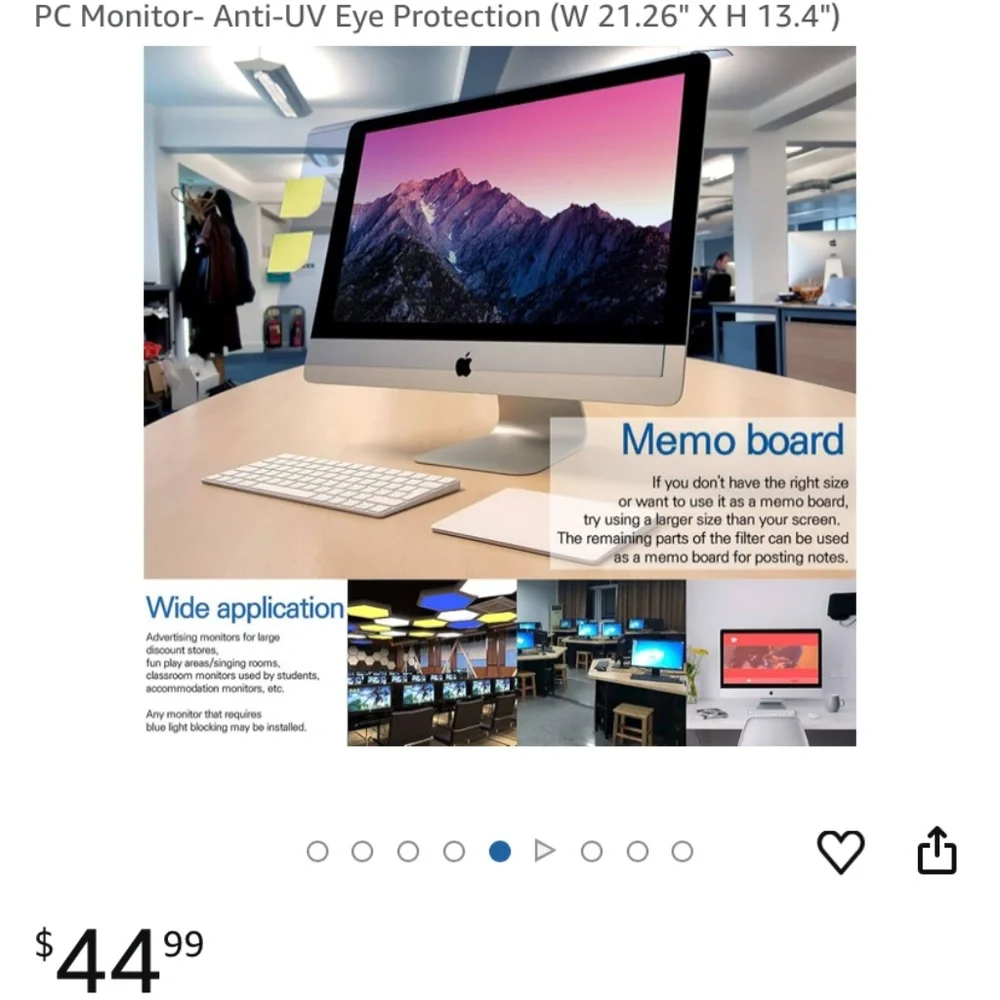 PC Anti-Blue Light Screen Protector
